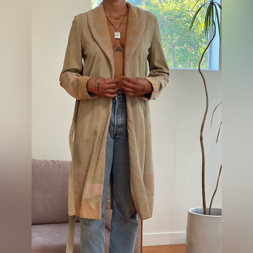 Vintage 60s suede leather coat